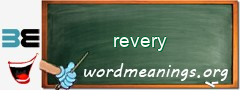 WordMeaning blackboard for revery